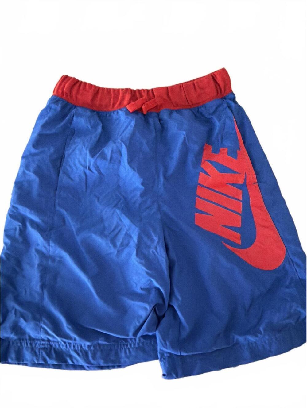 Nike Boys Track Woven Shorts L Blue Red
